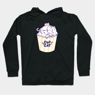Cute Cup Cat Hoodie